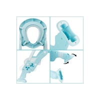 Reductor pentru toaleta cu scarita, albastru, 407873